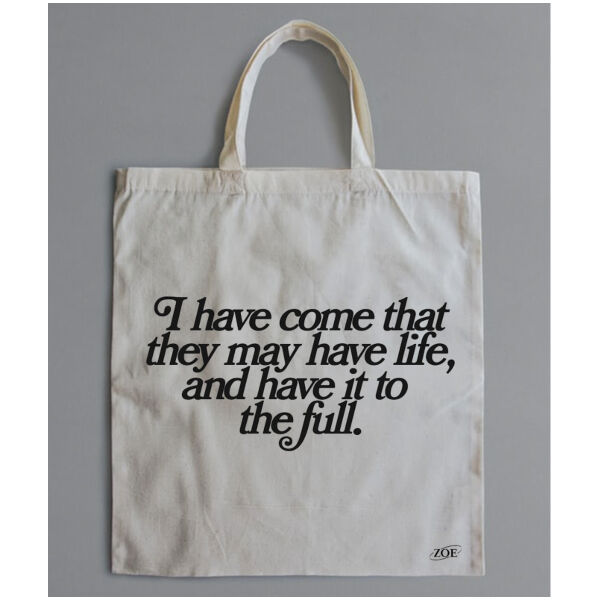 John 10:10 Tote Bag Thumbnail