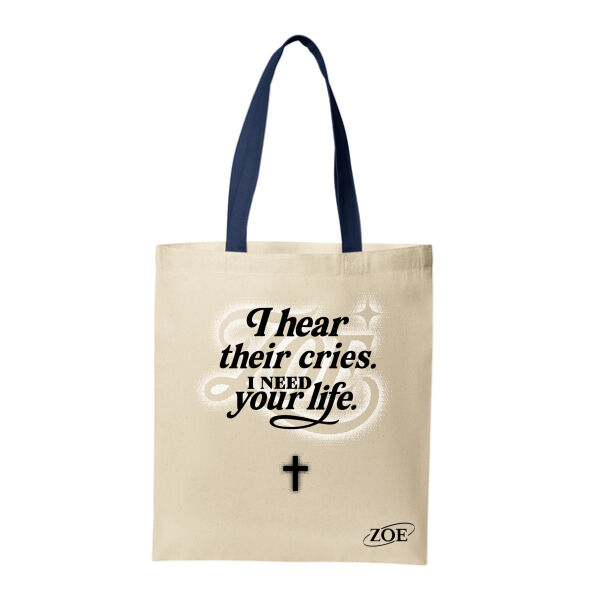 Go ZOE I Hear Their Cries Tote Bag - Rescue Walk 2026 Thumbnail
